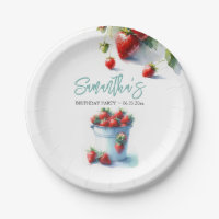 Berry Sweet Aardbei Papier Borden