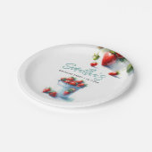 Berry Sweet Aardbei Papier Borden Papieren Bordje (Gekanteld)