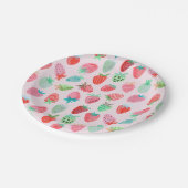 Berry Sweet aardbei patroon Papieren Bordje (Gekanteld)