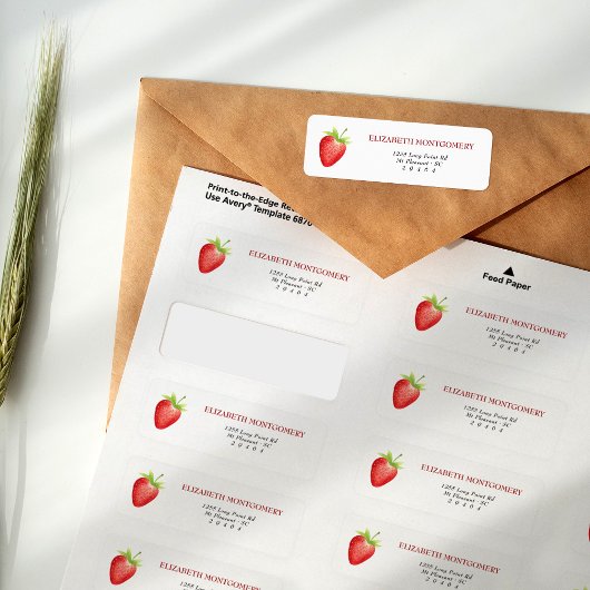 Berry Sweet Aardbei Retouradres Etiket