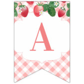 Berry Sweet Aardbei Verjaardag of Baby shower Vlaggetjes (Tweede vlag)