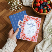 Berry Sweet Aardbeien Bosbessen & Bloemen Kaart