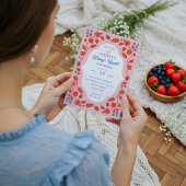 Berry Sweet Aardbeien Bosbessen & Bloemen Kaart