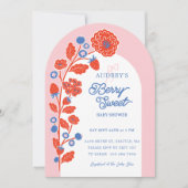 Berry Sweet Aardbeien, Bosbessen & Bloemen Kaart (Voorkant)