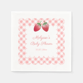 Berry Sweet Aardbeien Thema Baby shower Party Servet