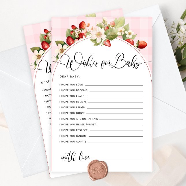 Berry sweet Aardbeienwensen voor baby (Creator heeft geüpload)