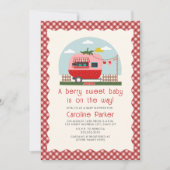 Berry Sweet Baby Aardbei Camper Kaart (Voorkant)