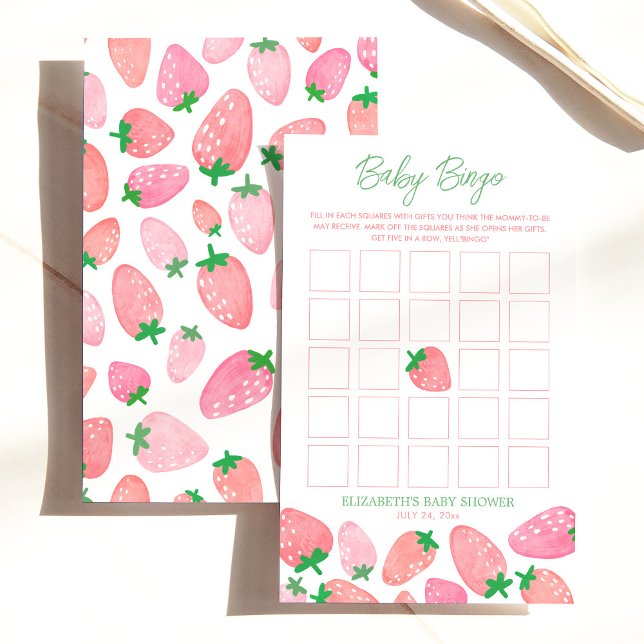 Berry Sweet Baby Bingo Baby shower spel (Creator heeft geüpload)