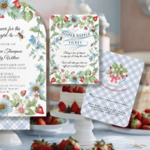 Berry Sweet Baby Boy Aardbeien Bee Luier Raffle