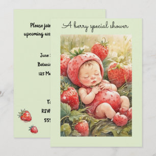 Berry Sweet Baby Digitale Download Uitnodiging