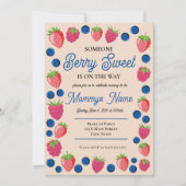 Berry Sweet Baby Invitation Save The Date (Voorkant)