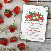 Berry Sweet Baby Neutral Strawberry Baby shower