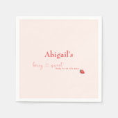 Berry Sweet Baby op de weg Baby shower Servet (Voorkant)