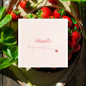 Berry Sweet Baby op de weg Baby shower Servet