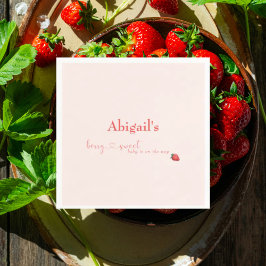 Berry Sweet Baby op de weg Baby shower Servet