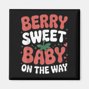 Berry Sweet Baby op de weg Schattige Aardbei Pregn Magneet