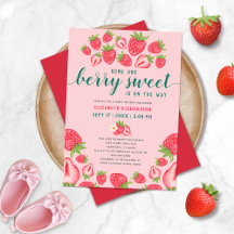 Berry Sweet Baby op weg Aardbei Baby shower