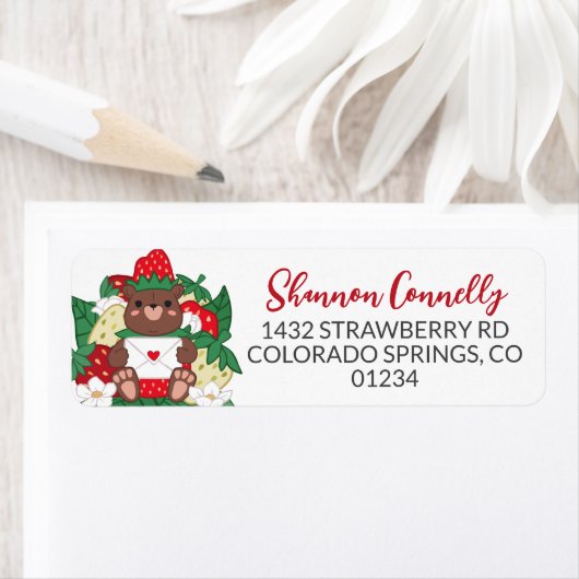Berry Sweet Baby Red Strawberry Beer Cub Adres Etiket (Insitu)