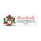 Berry Sweet Baby Red Strawberry Beer Cub Adres Etiket (Voorkant)