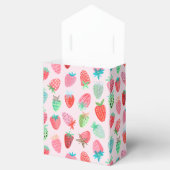 Berry Sweet Baby shower Aardbei Bedankdoosjes (Geopend)