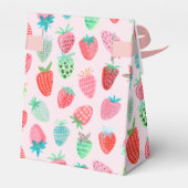 Berry Sweet Baby shower Aardbei Bedankdoosjes (Achterkant)