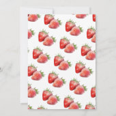 Berry Sweet Baby shower Aardbei Kaart (Achterkant)