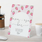 Berry Sweet Baby shower Aardbei Mom-osa Bar Reclamebord Met Voetstuk (Insitu)