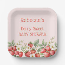 Berry Sweet Baby shower Aardbeien Bloesem