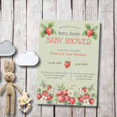 Berry Sweet Baby shower Aardbeien Kaart