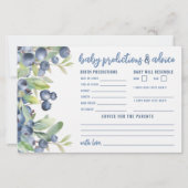 Berry Sweet Baby shower Advies Voorspellingen Kaar (Voorkant)