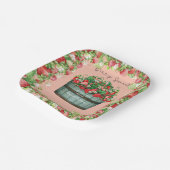 Berry Sweet baby shower baby shower uitnodiging Papieren Bordje (Gebogen)