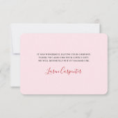 Berry Sweet Baby shower bedankje Bedankkaart (Achterkant)