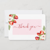 Berry Sweet Baby shower bedankje Bedankkaart (Voorkant)