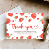 Berry Sweet Baby shower bedankje Informatiekaartje