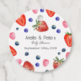 Berry Sweet Baby shower Bedankjes Labels