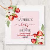 Berry Sweet Baby shower Bedankjes Labels (Voorkant)