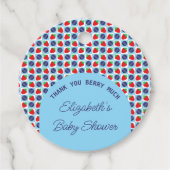 Berry Sweet Baby shower Bedankjes Labels (Voorkant)