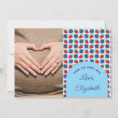 Berry Sweet Baby shower Bedankkaart (Voorkant)