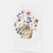 Berry Sweet Baby shower Berries & Flowers Welkom Acryl Bord (Hoek)