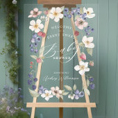 Berry Sweet Baby shower Berries & Flowers Welkom Acryl Bord