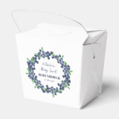 Berry Sweet Baby shower Blueberry Baby Meisje Jong Bedankdoosjes (Achterkant)