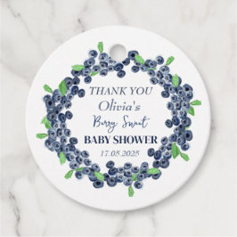 Berry Sweet Baby shower Blueberry Baby Meisje Jong Bedankjes Labels