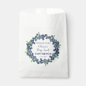 Berry Sweet Baby shower Blueberry Baby Meisje Jong Bedankzakje (Voorkant)