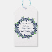 Berry Sweet Baby shower Blueberry Baby Meisje Jong Cadeaulabel (Voorkant)