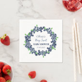 Berry Sweet Baby shower Blueberry Baby Meisje Jong Servet (Insitu)