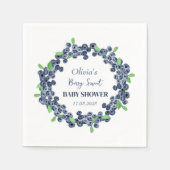 Berry Sweet Baby shower Blueberry Baby Meisje Jong Servet (Voorkant)