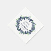 Berry Sweet Baby shower Blueberry Baby Meisje Jong Servet (Hoek)