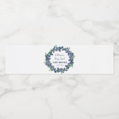 Berry Sweet Baby shower Blueberry Baby Meisje Jong Waterfles Etiket (Enkel label)