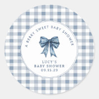 Berry Sweet Baby shower Blueberry Bow