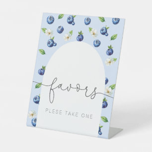 Berry Sweet Baby shower Blueberry Favorieten Reclamebord Met Voetstuk